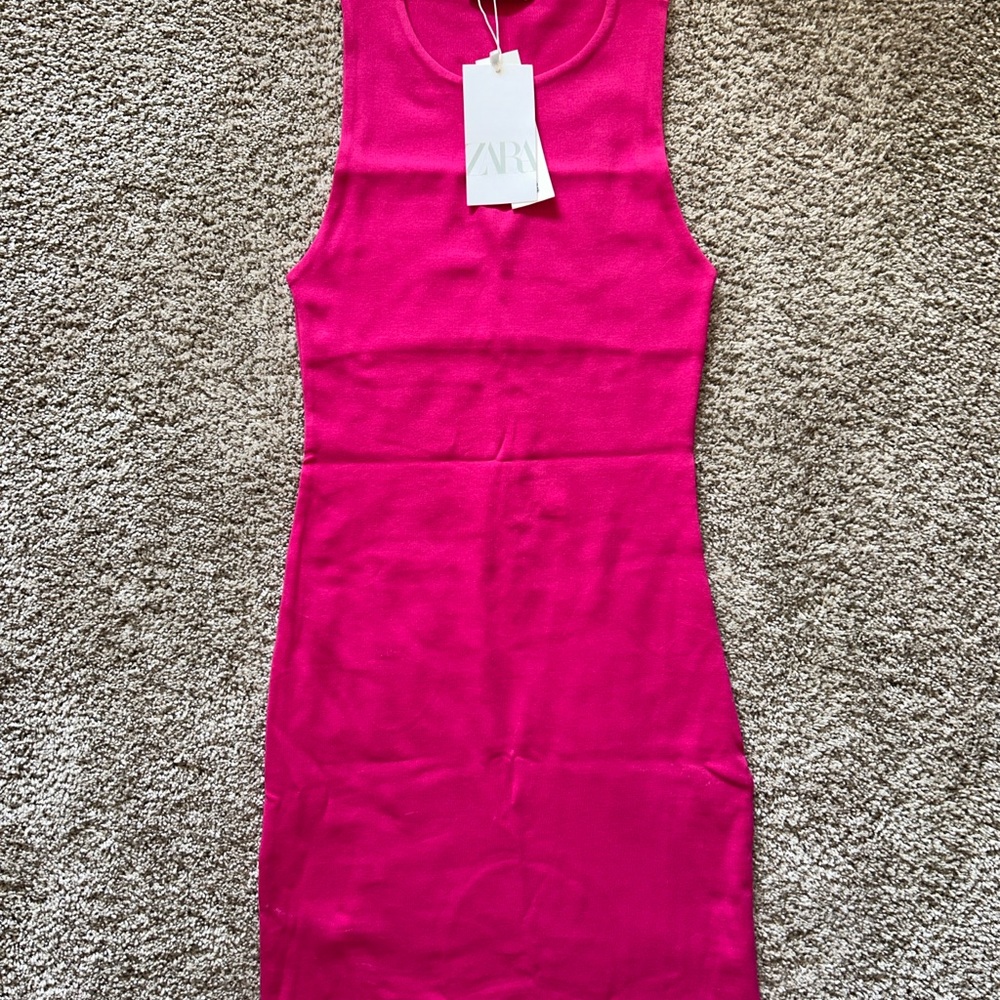 Zara Pink Sleeveless Dress